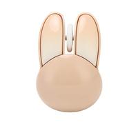 LCCEERD PC Souris Sans Fil Forme de Lapin Ergonomique Souris avec 2,4 Ghz Récepteur USB pour Window 7 8 10 11, Portable Souris Sans Fil pour Bureau Maison Voyage Réunions de Travail (Apricot)