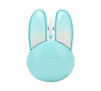 LCCEERD PC Souris Sans Fil Forme de Lapin Ergonomique Souris avec 2,4 Ghz Récepteur USB pour Window 7 8 10 11, Portable Souris Sans Fil pour Bureau Maison Voyage Réunions de Travail (Bleu)