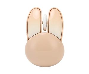 LCCEERD PC Souris Sans Fil Forme de Lapin Ergonomique Souris avec 2,4 Ghz Récepteur USB pour Window 7 8 10 11, Portable Souris Sans Fil pour Bureau Maison Voyage Réunions de Travail (Apricot)