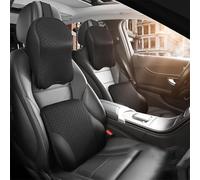 LccYanAi pour Suzuki Swift 2011-2023 Coussin de Cou de Voiture,Soutien Lombaire et de Taille siège en Mousse à mémoire de Forme.,A-Black A Pair