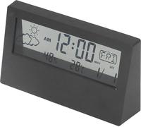 LCD Alarm Clock Transparent Multifunctional Large Screen Display Battery Powered Digital Alarm Clock for Home Travel Black (réveil numérique à piles pour la maison et les voyages)