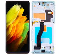 LCD-Anzeige + Touchscreen Samsung Galaxy S21 Ultra 5G SM-G998B OLED Silberrahmen