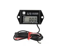 LCD Digital Tachometer Gas Engine Tach/Hour Meter Resettable RPM Tester for 2/4 Stroke Engine Motorcycles with Maintenance Reminder Function