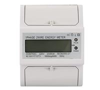 LCD DIN Rail Electricity Power Consommation WattMeter Energy Smart Meder 20-80A pour le bureau à domicile