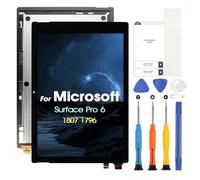 LCD Display pour Microsoft Surface Pro 5 12.3" 1796 Écran de Rechange | Écran LCD pour Microsoft Surface Pro 6 1807 1796, LCD Affichage Écran Tactile Assemblée De Réparation avec Outils