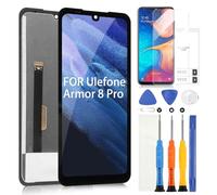 LCD Display pour Ulefone Armor 8/8 Pro LCD Écran pour Ulefone Armor 8 Pro LCD Affichage Ecran Replacement Tactile Digitizer Assembly Réparation Kit (6.1", Noir)