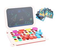 LCD Drawing Pad Educational Toy for Children Children des Enfants Dessine des Peintures, une Grande Planche à Dessin pour le Divertissement et L'apprentissage, 10 Cartes 41 Accessoire pour