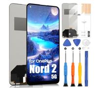 LCD Écran pour OnePlus Nord 2 5G 2021 Ecran pour One-Plus Nord 2 5G DN2101 DN2103 LCD Display Écran Tactile Digitizer Assembly Réparation Kit (Noir)