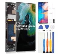 LCD Écran pour Samsung Galaxy S22 Ultra 5G SM-S908U SM-S908A (US Version) LCD Display Ecran Replacement Digitalizer Touchscreen Assemblée avec Outils (Noir Incell, sans Empreinte)