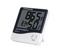 LCD électronique numérique capteur de température humidimètre rétro-éclairage thermomètre hygromètre jauge intérieure Station météo Horloge,