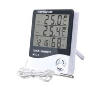 LCD électronique numérique température extérieure humidité mètre rétro-éclairage thermomètre capteur hygromètre Station météo pour Horloge Domestique, HTC-2