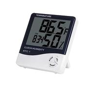 LCD électronique numérique température humidité mètre intérieur extérieur thermomètre hygromètre Station météo Horloge,
