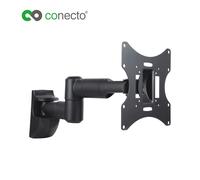 LCD LED TV Support Mural TV Neig. Pivotant Télescopique 10-42 Pouces Noir