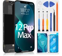 LCD Screen for iPhone 12 Pro Max Complete,LCD Screen for iPhone 12 Pro Max A2411 A2342 A2410 A2412 6.7 Inch Touch Screen Replacement Assembly with Repair Kit