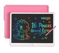 Lcd - Tableau d'écriture pour enfants à partir de 3 ans - KOKODI - 40,6 cm - Tableau magique coloré - Pour enfants de 3, 4, 5, 6, 7, 8 ans - Cadeau de Saint-Valentin, d'anniversaire, cadeau pour