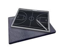 LCD Tableau Tactique de Football, Planches D'entraînement Tactique Portable avec stylo Capteur et Sac de Rangement, Adapté à l'Entraînement Sportif, à l'éducation ou Aux Cadeaux(Small,Basketball)