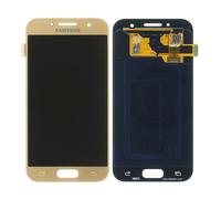 Lcd + Touch Display Gold Or Original Samsung Pour Galaxy A3 2017 Sm-A320f