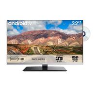 LCD TV - SYLVOX - 32"" (81 cm) - Android 11 Smart TV (Google Play) - 1080p, DVD intégré, 12V (9-32V)