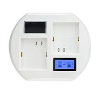 LCD USB Double Battery Charging Station for 2 Home Security Camera Batteries Charger USB Charging Station for Cameras