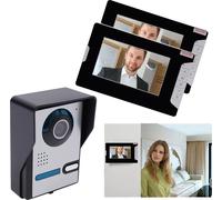 LCD vidéo portier ensemble, 7 pouces moniteur, la vision de nuit, Facile à installer