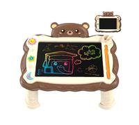 LCD Writing Tablet, Educational Drawing Pad for Kids, Reusable Digital Notepad, Stand Feature, Ergonomic Design, 8.5 inch, Home, School, Travel Use, 30.5x25x13.5cm 390g Multicolor