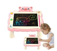 LCD Writing Tablet, Educational Kids Drawing Pad with Stand, 12.01x9.84x5.31 inches Reusable Learning Tool, Portable Art Supplies for Home, School and Travel