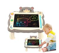 LCD Writing Tablet, Educational Kids Drawing Pad with Stand, 12.01x9.84x5.31 inches Reusable Learning Tool, Portable Art Supplies for Home, School and Travel
