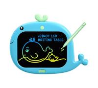 LCD Writing Tablet, Whale Design Drawing Board Educational Toy, 10-inch Erasable Learning Tool for Kids and Adults, 32.5x25x1cm/12.8x9.84x0.39 inches, Purple, Blue