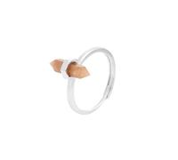 LCDIUDIU Bagues En Pierre Hexagonale pour Hommes Et Femmes, Monture En Argent, Pierre D'Énergie En Améthyste Naturelle, Anneau De Doigt Réglable, Anneau De Pouce, Bijoux Hip Hop Punk Gothique, Ca