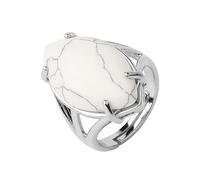 LCDIUDIU Bagues Énergétiques En Pierre Naturelle, Monture En Argent, Améthyste, Forme Marquise, Bagues En Pierre Précieuse, Anneau Ouvert Réglable pour Le Doigt, Anneau De Pouce, Bijoux, Pierre