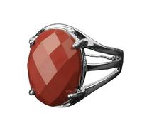 LCDIUDIU Bagues Ouvertes Réglables En Pierre Naturelle, Monture En Argent, Bagues Ovales À Facettes En Aventurine Verte, Anneau De Doigt, Anneau De Pouce, Bijoux Cadeau pour Elle, Petite Amie, Ép