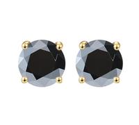 LCDIUDIU Boucles D'Oreilles À Tige En Argent Sterling 925, Plaquées Or, Petites Boucles D'Oreilles En Diamant Taille Ronde De 5 Mm, Hypoallergéniques, Pierre Naissance, Bijoux, Cadeau pour Femme