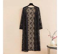 LCDIUDIU Gilet Femme, Boléro en Dentelle Florale pour Femmes Cardigans Longs en Cascade D'Été Shrug Top Dames À Manches Longues Shrug Blouse Top Évider Veste Légère Voir À Travers La Couverture pour