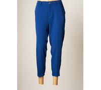lcdn pantalons femme de couleur bleu