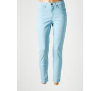 lcdn pantalons femme de couleur bleu