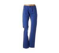 lcdn pantalons femme de couleur bleu