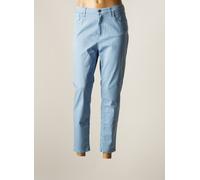 lcdn pantalons femme de couleur bleu 40