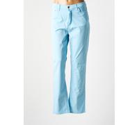 lcdn pantalons femme de couleur bleu 46