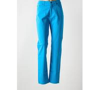 lcdn pantalons femme de couleur bleu 46