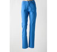 lcdn pantalons femme de couleur bleu 52