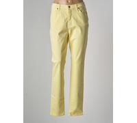 lcdn pantalons femme de couleur jaune