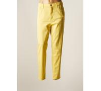 lcdn pantalons femme de couleur jaune 46