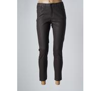 lcdn pantalons femme de couleur marron