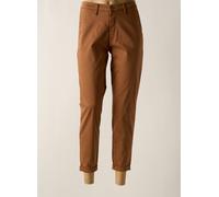 lcdn pantalons femme de couleur marron 40