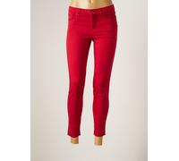 lcdn pantalons femme de couleur rouge