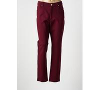lcdn pantalons femme de couleur rouge