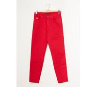 lcdn pantalons femme de couleur rouge 34