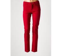 lcdn pantalons femme de couleur rouge 36
