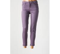 lcdn pantalons femme de couleur violet 34