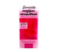 LCDT Serviette Magique Démaquillante 2 Faces pour 2 Actions Rose